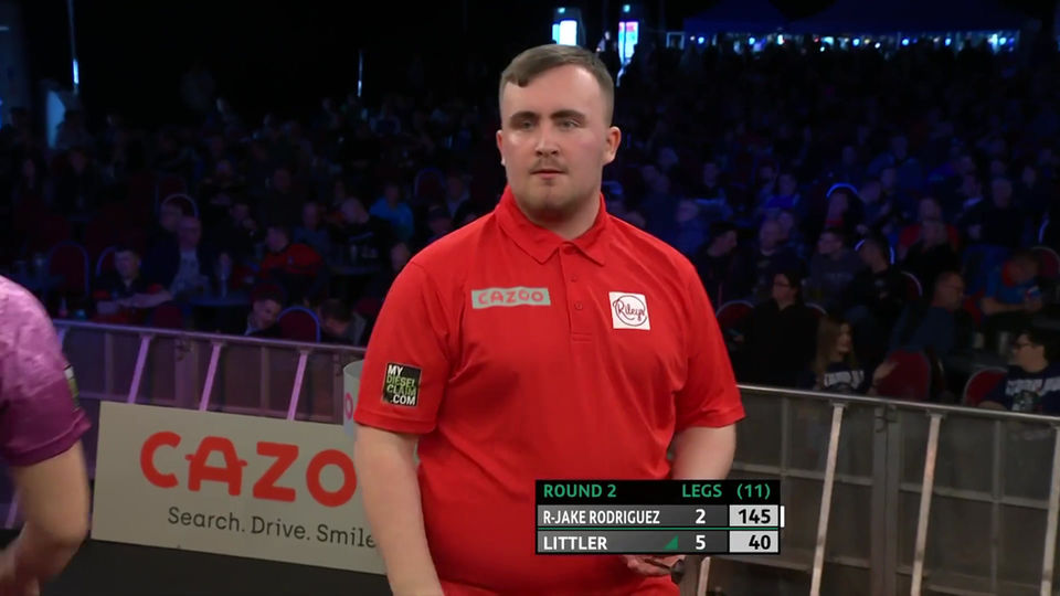 Luke Littler at the 2023 UK Open